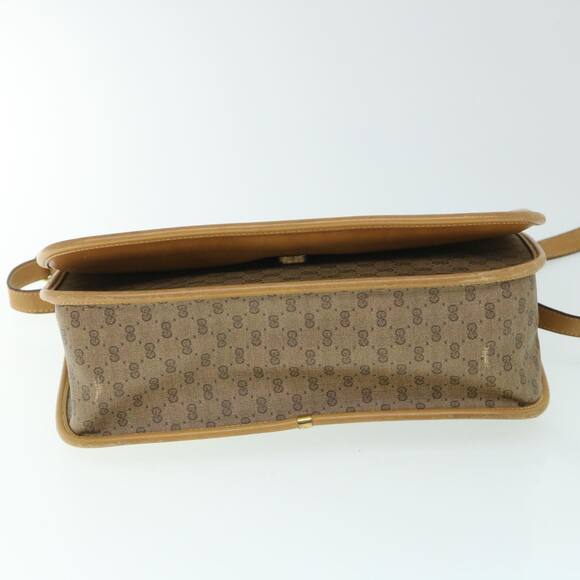 GUCCI Micro GG Canvas Web Sherry Line Shoulder Bag Beige 001 104 - Picture 9 of 16